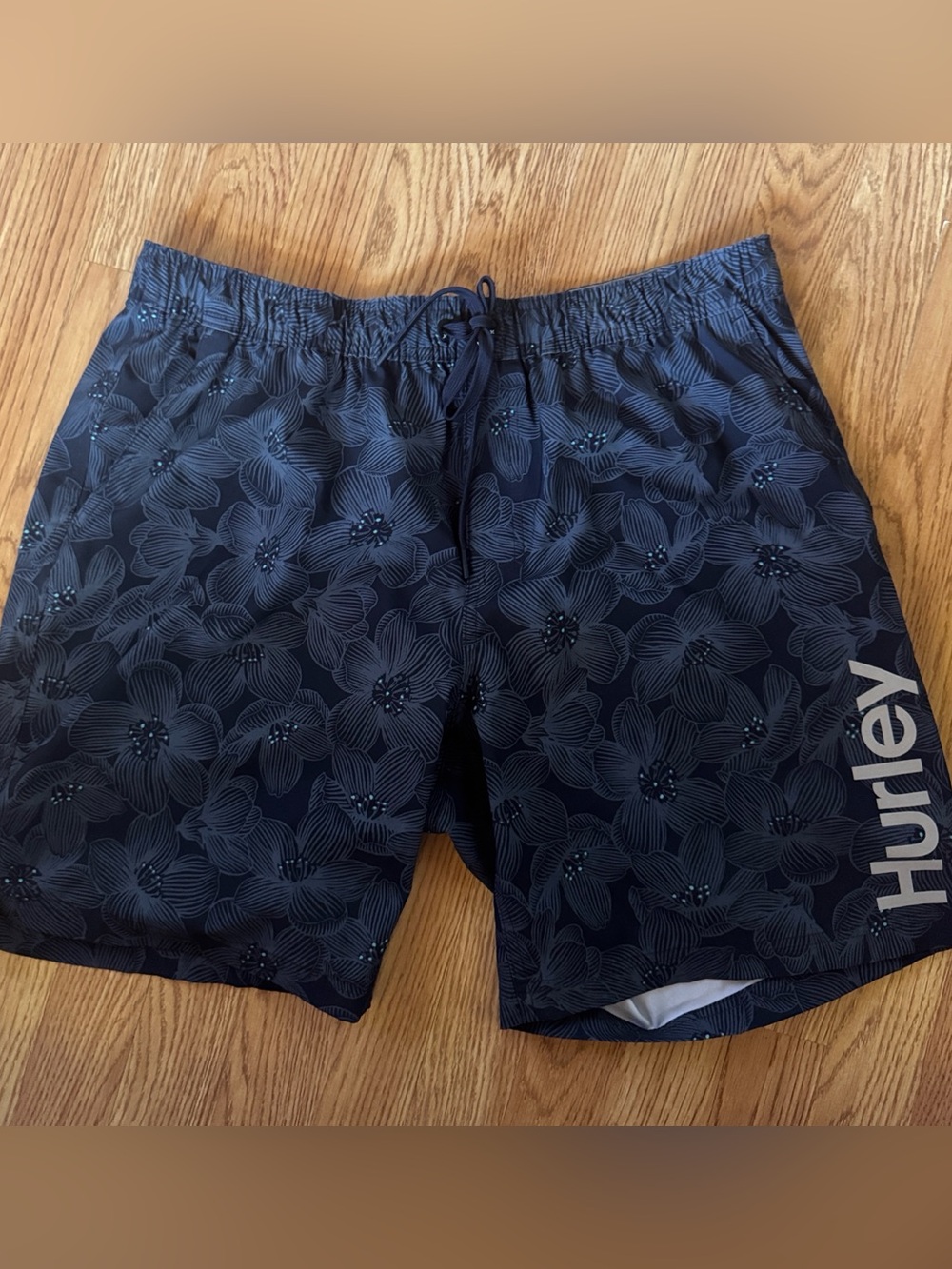 Hurley Floral Board Shorts Swim Trunks Blue Hawaiian Beach Surf Men’s XXL